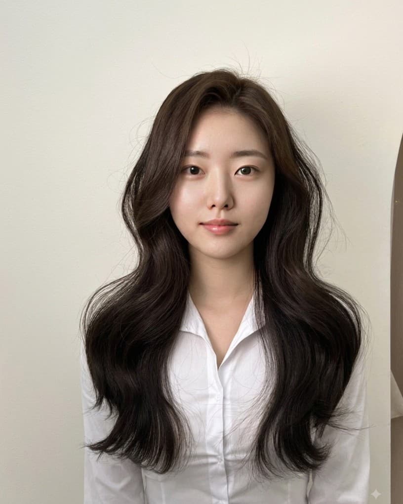 얼굴 교체로 만든 홍보 이미지 — 시술한 머리는 그대로, 얼굴은 AI 모델